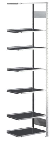 META Steckregal, Höhe x Breite x Tiefe 2500 x 756 x 336 mm, 7 Böden
