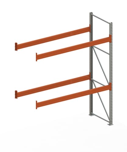 META Palettenregal MULTIPAL für Fässer und KTC/IBC für 9 Paletten, 2785 mm breit, 3 Lagerebenen
