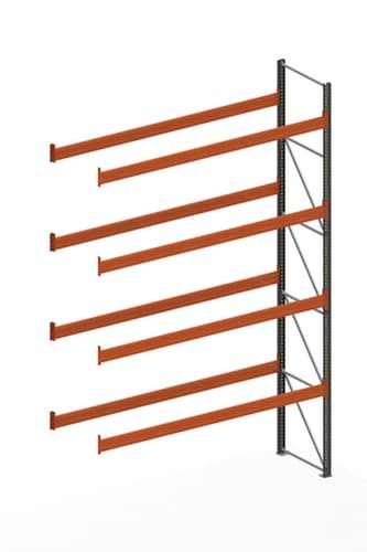 META Palettenregal MULTIPAL für 20 Paletten, 3685 mm breit, 5 Lagerebenen