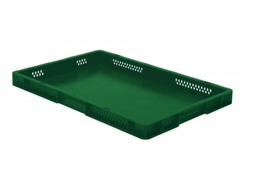 Lakape Euronorm-Stapelbehälter Favorit Wände durchbrochen, grün, Inhalt 9,5 l