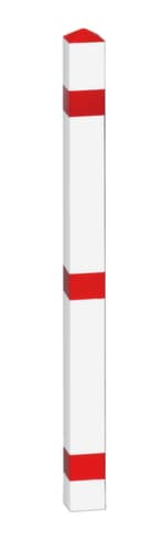 Sperrpfosten mit spitzem Kopf, Höhe 900 mm, zum Einstecken mit Bodenhülse