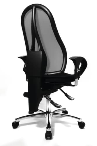 Topstar Bürodrehstuhl Sitness 15 mit Permanentkontakt-Mechanik, Netzrückenlehne, schwarz