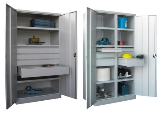 PAVOY Schwerlastschrank Basis lichtgrau mit Schubladen, Breite 1040 mm