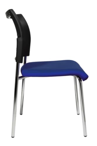 Topstar Besucherstuhl Visit 10 mit Netzrücken, Sitz Stoff (100% Polypropylen), dunkelblau