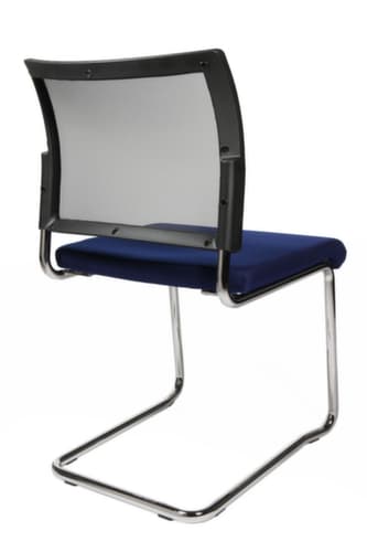 Topstar Besucherschwinger Visit 20 mit Netzrücken, Sitz Stoff (100% Polypropylen), blau
