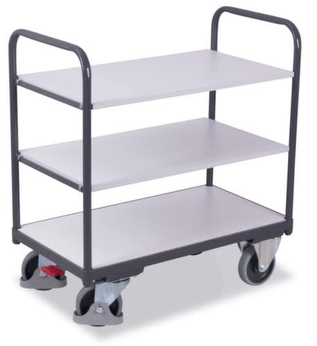 VARIOfit ESD-Etagenwagen 985x490 mm, Traglast 250 kg, 3 Etagen