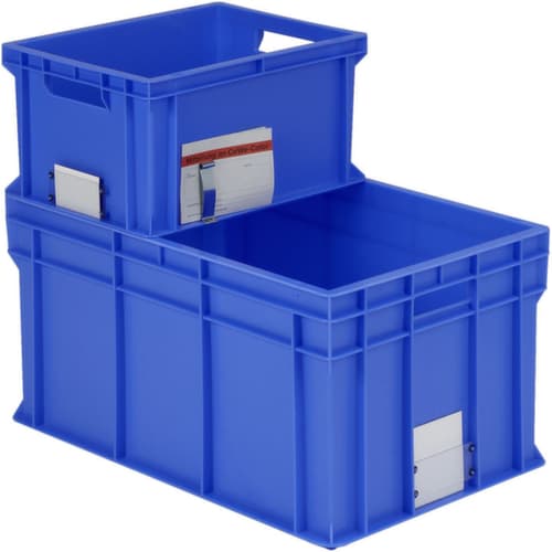 Euronorm-Stapelbehälter Classic, blau, Inhalt 24 l