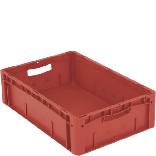 Euronorm-Stapelbehälter Ergonomic, rot, Inhalt 31 l
