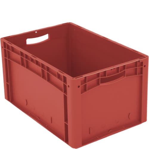 Euronorm-Stapelbehälter Ergonomic, rot, Inhalt 62 l