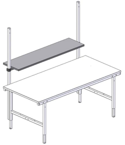 Rocholz Ablageboden für Packtisch, Breite x Tiefe 1600 x 400 mm