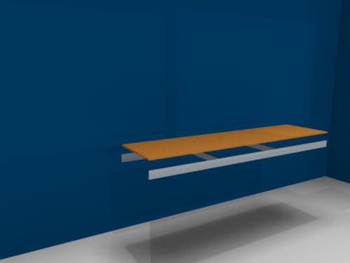 hofe Holzboden für Weitspannregal, Breite x Tiefe 2250 x 600 mm