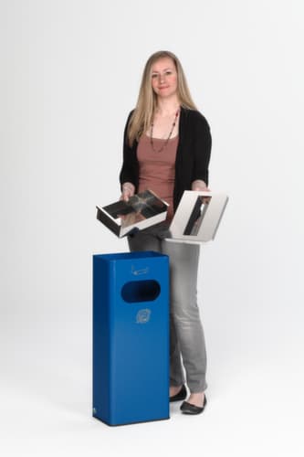VAR Kombiascher mit 1 Einwurföffnung, RAL5010 Enzianblau
