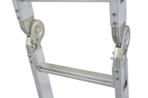 Krause vierteilige Mehrzweck-Klappleiter STABILO® Professional, 4 x 4 profilierte Sprossen