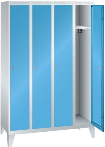 LISTA Garderobenschrank mit 4 Abteilen, Abteilbreite 300 mm