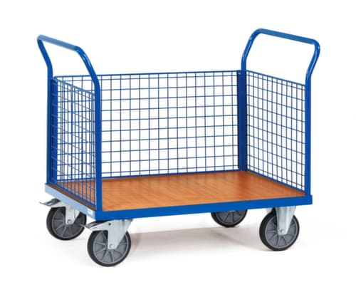 fetra Gitter-Dreiwandwagen MULTIVARIO, Traglast 500 kg, Ladefläche 1000 x 600 mm