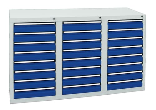 stumpf Schubladenschrank ST 410, 24 Schublade(n), RAL7035 Lichtgrau/RAL5010 Enzianblau