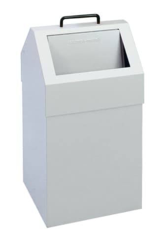 stumpf Feuerhemmender Wertstoffbehälter, 45 l, RAL7035 Lichtgrau, Deckel RAL7035 Lichtgrau