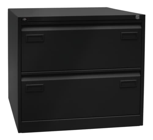 Bisley Hängeregistraturschrank Light, 2 Auszüge, schwarz/schwarz