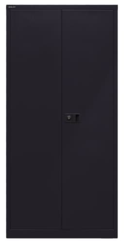 Bisley Aktenschrank, 5 Ordnerhöhen, schwarz/schwarz