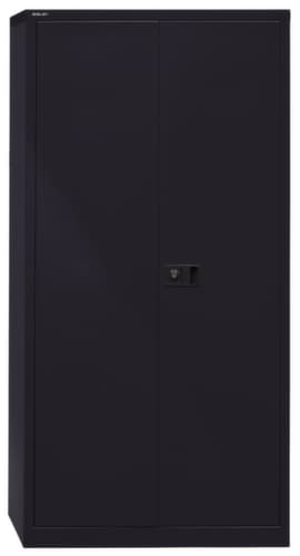Bisley Aktenschrank, 5 Ordnerhöhen, schwarz/schwarz