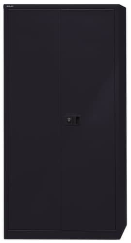 Bisley Aktenschrank, 5 Ordnerhöhen, schwarz/schwarz
