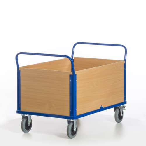 Rollcart Vierwandwagen, Traglast 600 kg, Ladefläche 1200 x 770 mm
