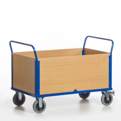 Rollcart Vierwandwagen, Traglast 600 kg, Ladefläche 1200 x 770 mm