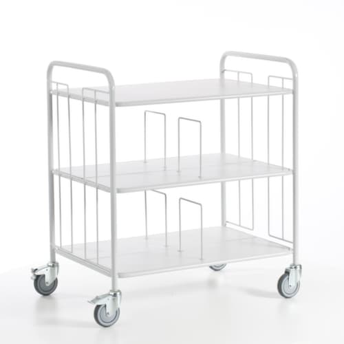 Rollcart Bürowagen, Traglast 150 kg, 3 Etagen