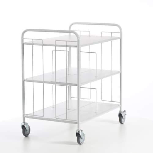 Rollcart Bürowagen, Traglast 150 kg, 3 Etagen