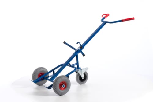 Rollcart Fasskarre mit Stützrad, Traglast 250 kg, Luft-Bereifung