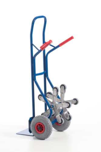Rollcart 5-Stern-Treppenkarre, Traglast 150 kg, Schaufelbreite 300 mm, Luft-Bereifung