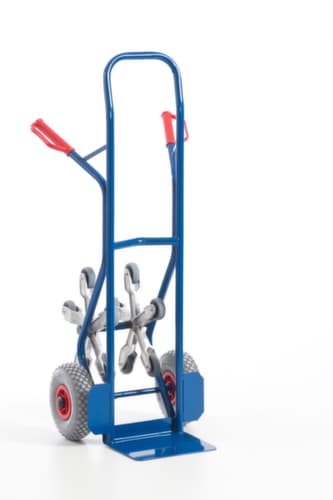 Rollcart 5-Stern-Treppenkarre, Traglast 150 kg, Schaufelbreite 300 mm, Luft-Bereifung