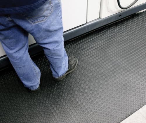 Arbeitsplatz-Bodenbelag Orthomat Diamond Meterware, Breite 1200 mm