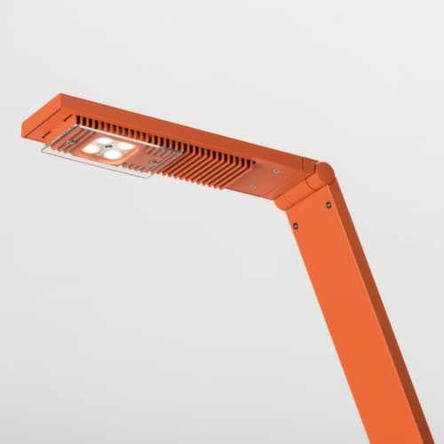 Luctra Kabellose LED-Stehleuchte Flex mit biologisch wirksamem Licht, Licht kalt- bis warmweiß - biologisch wirksames Licht, orange
