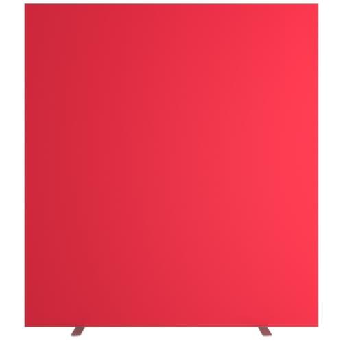 Paperflow Trennwand mit beidseitigem Stoffbezug, Höhe x Breite 1740 x 1600 mm, Wand rot