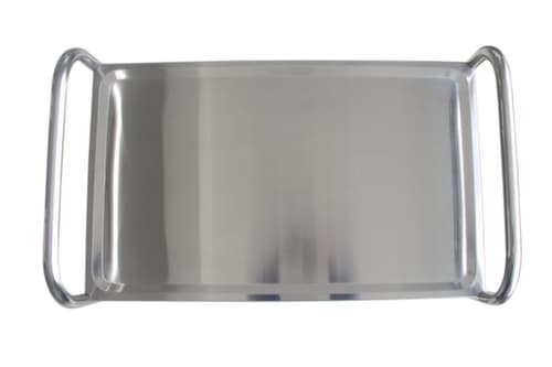 Edelstahl-Servierwagen, Traglast 100 kg, 2 Etagen