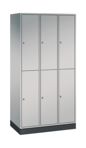 C+P Doppelstöckiger Garderobenschrank Intro, Abteilbreite 260 mm
