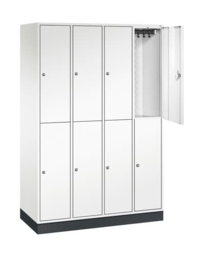 C+P Doppelstöckiger Garderobenschrank Intro, Abteilbreite 260 mm