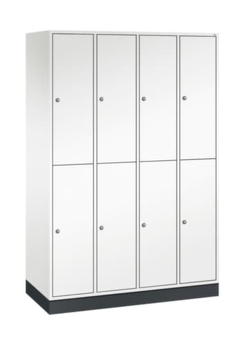C+P Doppelstöckiger Garderobenschrank Intro, Abteilbreite 260 mm