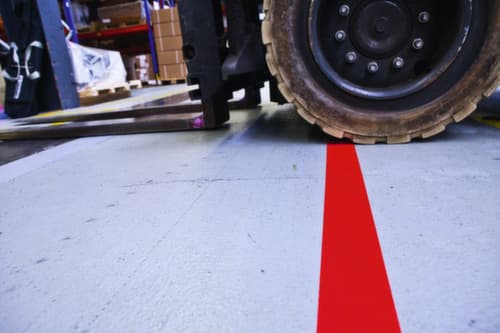 Moravia Staplergeeignetes PVC-Markierband Tape PROline, rot