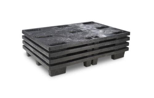 Kunststoff-Stapelpalette mit 9 Füßen