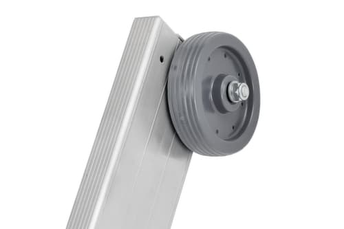 Hymer Dreiteilige Mehrzweck-Teleskopleiter SC 60, 3 x 12 rutschsicher profilierte Sprossen