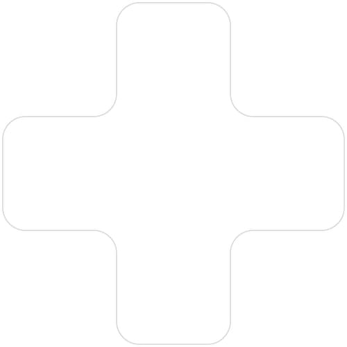 EICHNER Klebesymbol, Plus, weiß