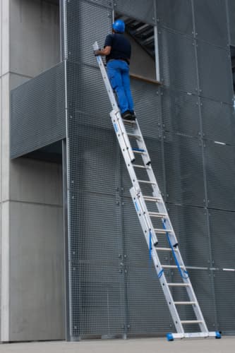 Krause Vielzweckleiter STABILO® Professional +S, 3 x 8 rutschsicher profilierte Sprossen und Stufen