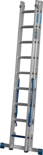 Krause Mehrzweckleiter STABILO® Professional +S mit Sprossen und Stufen, 2 x 9 rutschsicher profilierte Sprossen und Stufen