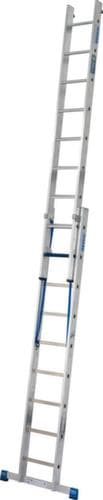 Krause Mehrzweckleiter STABILO® Professional +S mit Sprossen und Stufen, 2 x 9 rutschsicher profilierte Sprossen und Stufen