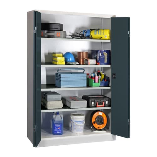 PAVOY Großraum-Falttürenschrank Basis aus Stahl