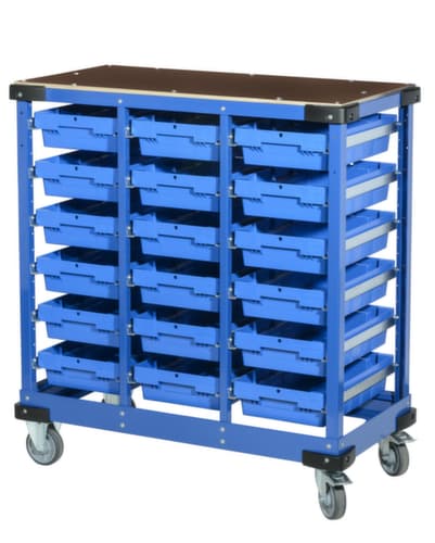 Allit Behältertransportwagen ProfiPlus PickPack S 1/18 mit Kästen