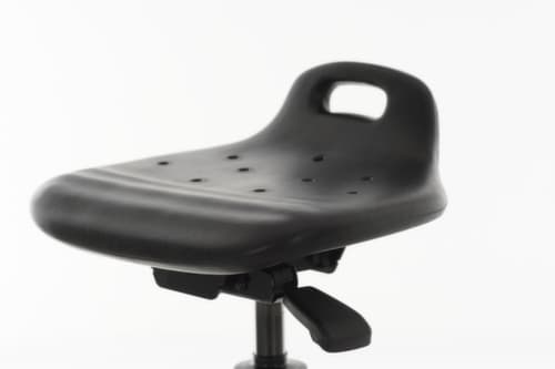 Lotz Stehhilfe mit neigbarem PU-Sitz, Sitzhöhe 530 - 780 mm