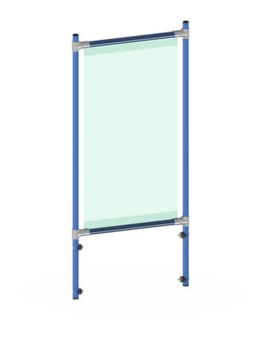 fetra Hygieneschutzwand für Transportwagen, Höhe x Breite 1410 x 571 mm